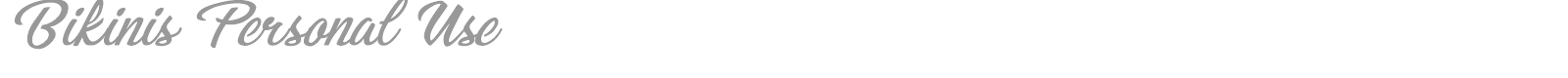 Bikinis font preview